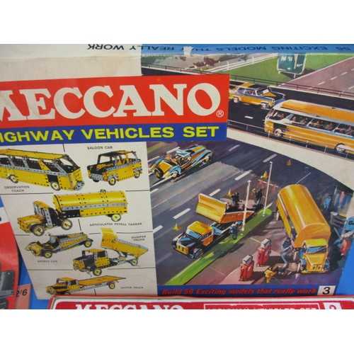 258 - A vintage Meccano boxed Highway vehicles set and an additional 3A conversion set, with instruction b... 