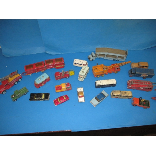 259 - A parcel of Dinky & Corgi die-cast model vehicles to include a Chipperfields circus truck, all in us... 