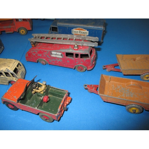 259 - A parcel of Dinky & Corgi die-cast model vehicles to include a Chipperfields circus truck, all in us... 