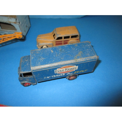 259 - A parcel of Dinky & Corgi die-cast model vehicles to include a Chipperfields circus truck, all in us... 