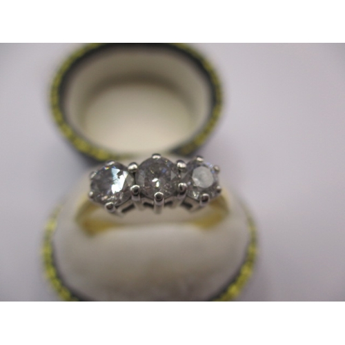 10 - A vintage 18ct yellow gold 3 stone diamond ring, approx. ring size ‘N+’, approx. weight 3g, approx. ... 