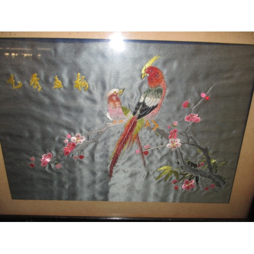 290 - 5 framed Oriental pictures, various ages, all in good used condition, approx. size of largest 53x31c... 