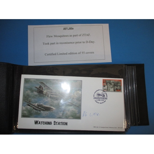 270 - An album of 17 limited edition signed D-Day 1st day covers, all with description certificates