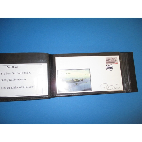 270 - An album of 17 limited edition signed D-Day 1st day covers, all with description certificates