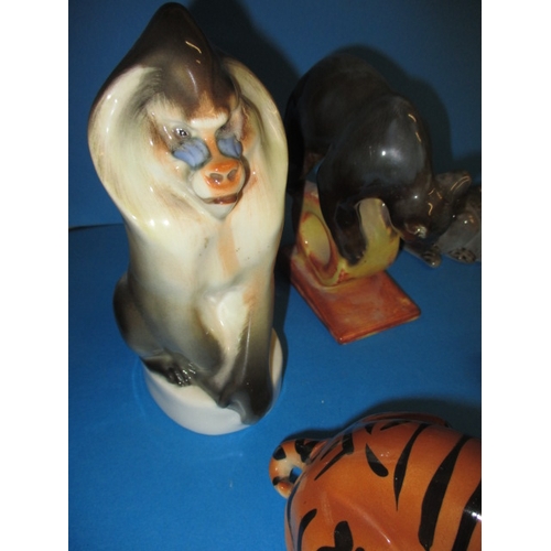 274 - A parcel of USSR ceramic animals, various sizes, all with no observed damage