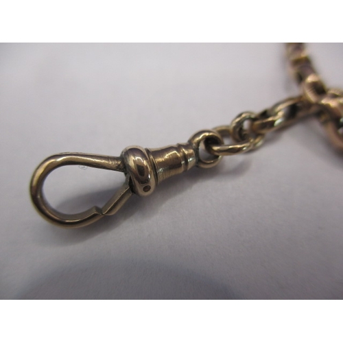 63 - An antique 9ct yellow gold belcher link chain, approx. linear length 76cm, approx. weight 23.8g, in ... 