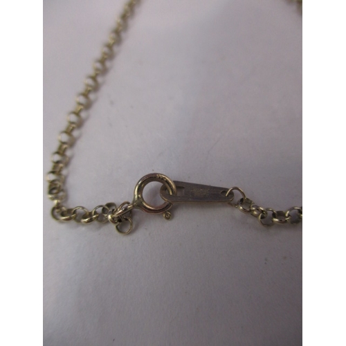 68 - A vintage 9ct gold necklace with gold orb pendant, approx. weight 8.8g approx. linear length of chai... 