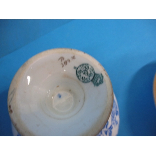 278 - A parcel antique of Derby tea wares, to include a trio in 2451 pattern, all in used condition with s... 