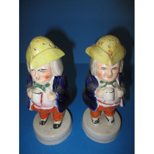 279 - A vintage Toby Jug and 2 other Toby figures, in used condition with no observed damages just a littl... 