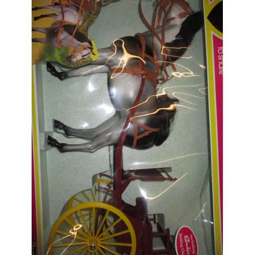 28 - A vintage Sindy super home and gig & horse set, both in original boxes and look to be unused