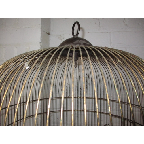 30 - A large vintage bird cage, approx. height 74cm in used condition