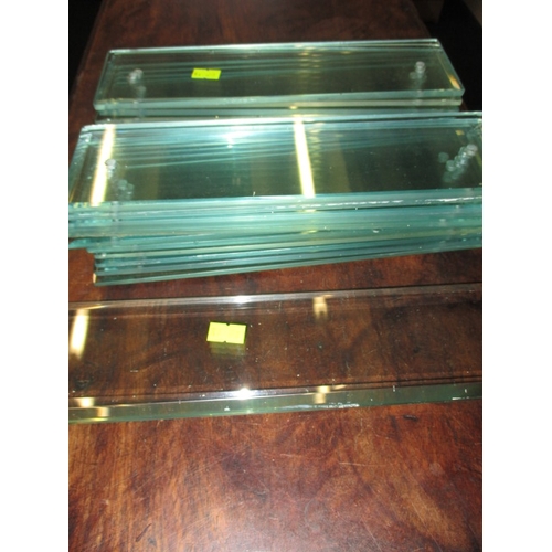 50 - A parcel of vintage door furniture, to include numerous clear glass finger plates, all in useable co... 