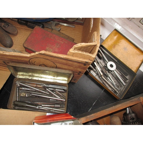 69 - A parcel of engineering and woodworking tools, some in unused condition