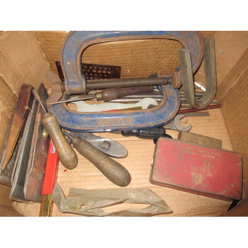 69 - A parcel of engineering and woodworking tools, some in unused condition