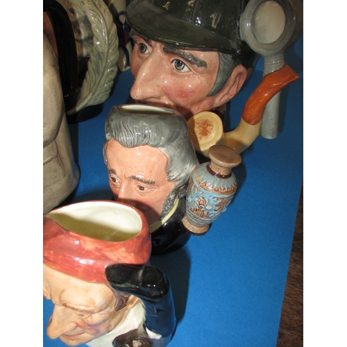 78 - A large quantity of Royal Doulton toby and character jugs, various sizes, all in good used condition... 