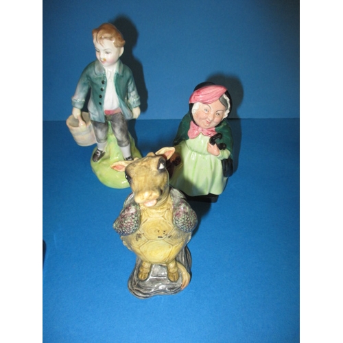 79 - A parcel of Royal Doulton small figures, to include nursery rhyme and Alice figures, all in good use... 