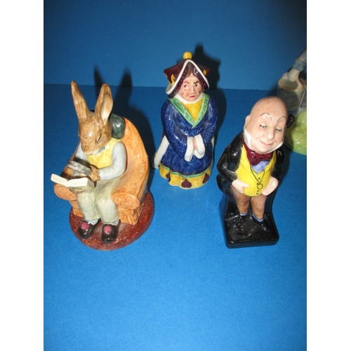 79 - A parcel of Royal Doulton small figures, to include nursery rhyme and Alice figures, all in good use... 