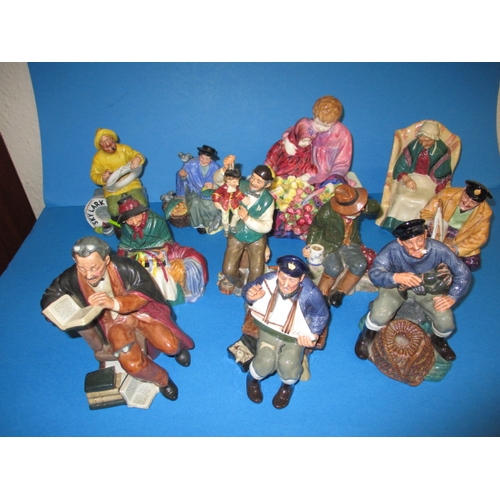 80 - A parcel of vintage Doulton figures, various ages and sizes, all in good pre-owned condition with no... 