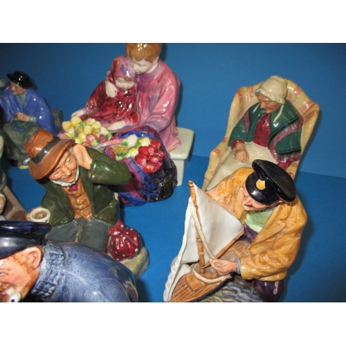 80 - A parcel of vintage Doulton figures, various ages and sizes, all in good pre-owned condition with no... 