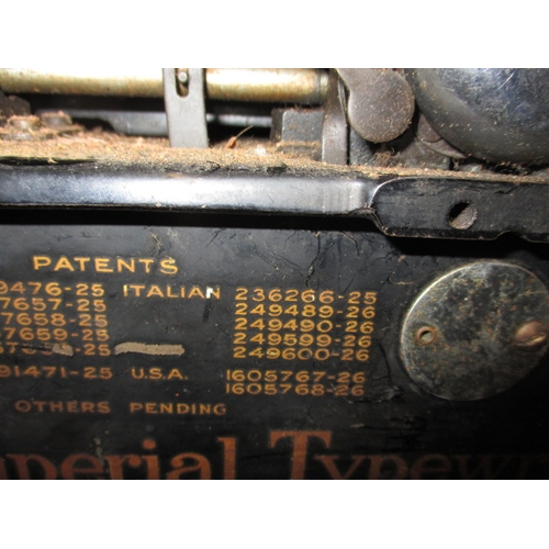 84 - An early 20th century Imperial typewriter, working but would benefit from a full service, having gen... 