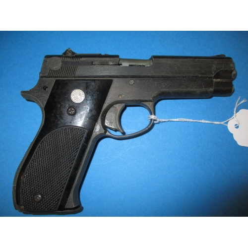 86 - A vintage BB hand gun and two other models, one the action functions the others a/f