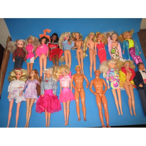 A parcel of 1960s and later Mattel, Sindy and other dolls, all in good used condition