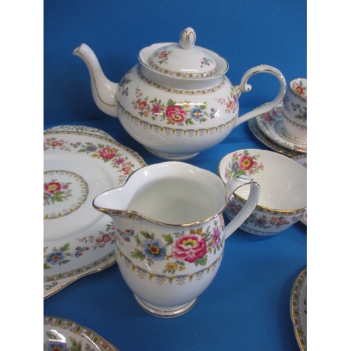 106 - A vintage Grafton china six place tea set, in near unused condition