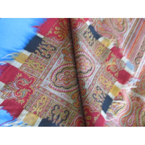 115 - A vintage paisley shawl, approx. size 173x166cm, in good used condition with no observed holes and v... 