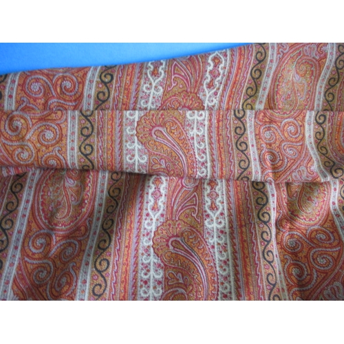 115 - A vintage paisley shawl, approx. size 173x166cm, in good used condition with no observed holes and v... 