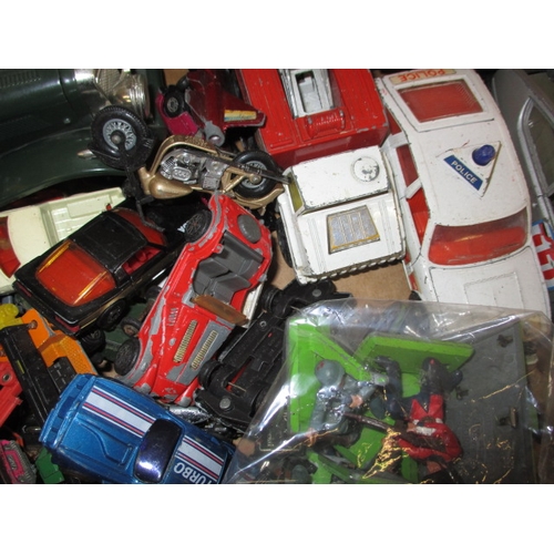 146 - A parcel of vintage die-cast model vehicles, all in play-worn condition