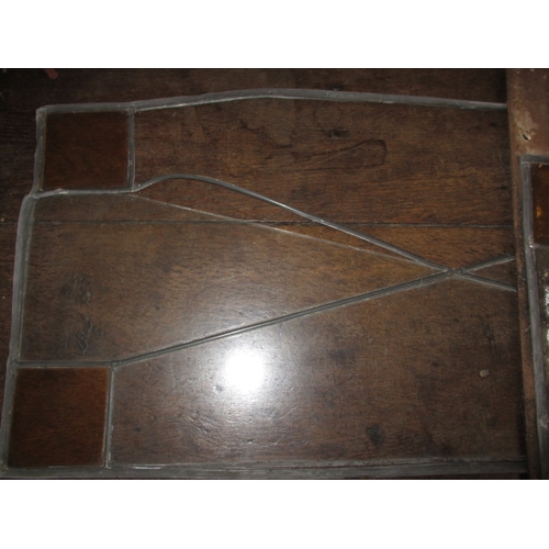 149 - A parcel of vintage stained glass windows, some damages, approx. size of largest 52x92cm