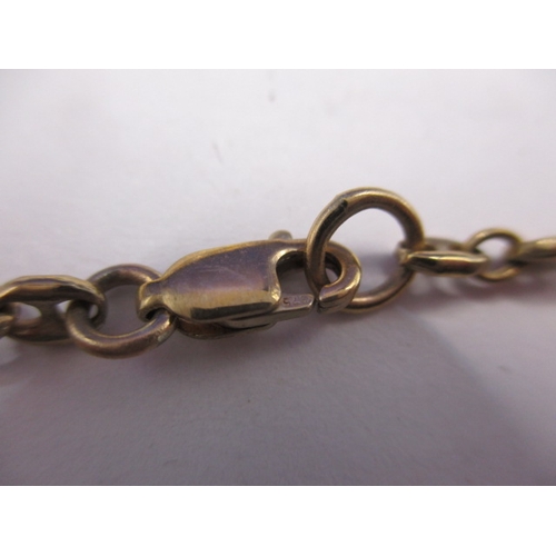 74 - A 9ct yellow gold necklace chain and bracelet, bracelet damaged so sold as scrap, approx. parcel wei... 