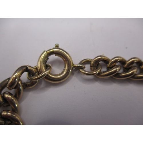 76 - An antique 9ct yellow gold necklace chain with yellow metal fob seal, approx. linear length 60cm, ap... 