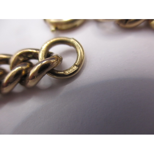 76 - An antique 9ct yellow gold necklace chain with yellow metal fob seal, approx. linear length 60cm, ap... 