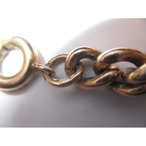 76 - An antique 9ct yellow gold necklace chain with yellow metal fob seal, approx. linear length 60cm, ap... 