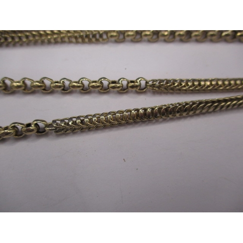 77 - A long 9ct gold chain, approx. linear length 132cm, approx. weight 36.2g in good pre-owned condition... 