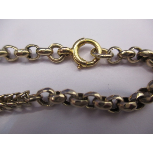 77 - A long 9ct gold chain, approx. linear length 132cm, approx. weight 36.2g in good pre-owned condition... 