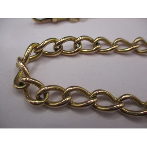 78 - An unmarked yellow gold chain, approx. linear length 40cm, approx. weight 31.5g, in good pre-owned c... 