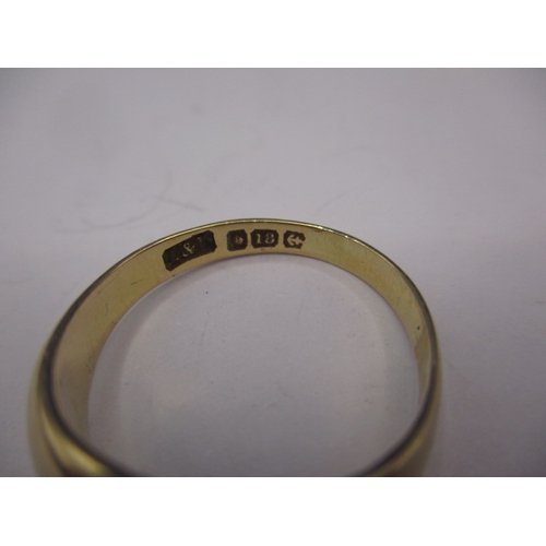 50 - A vintage 18ct gold gypsy ring, approx. ring size ‘R’, approx. weight 5.6g in good used condition