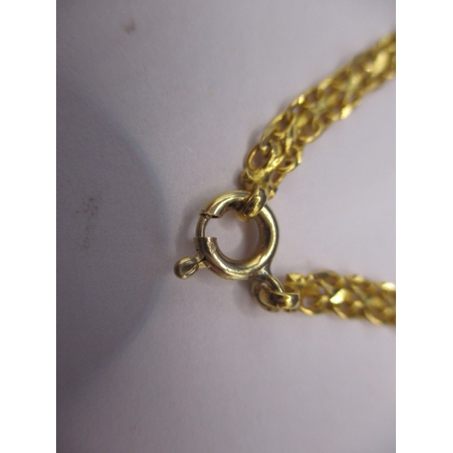 81 - An 18ct yellow gold choker style necklace, approx. weight 17.3g in good pre-owned condition with wor... 