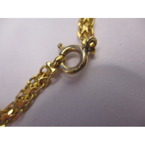 81 - An 18ct yellow gold choker style necklace, approx. weight 17.3g in good pre-owned condition with wor... 