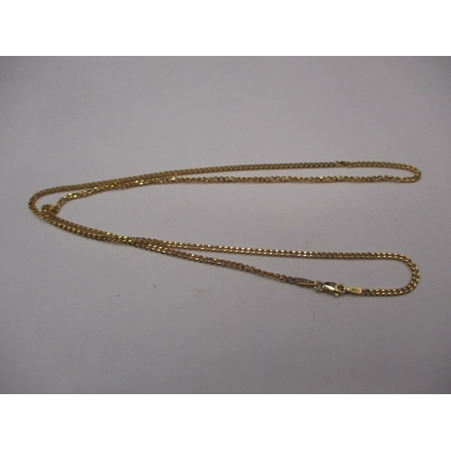 82 - A yellow gold necklace chain marked 417, 10ct, approx. linear length 48cm, approx. weight 5.3g, in g... 