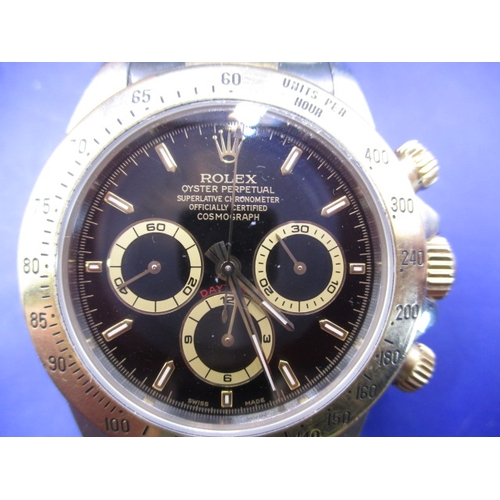 137 - A 1995 Rolex Daytona oyster perpetual chronometer, with original box and paperwork, having Zenith mo... 