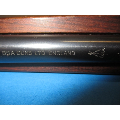 285 - A c1986 BSA Stutzen .22 air rifle, in good working order with light use related marks, serial number... 