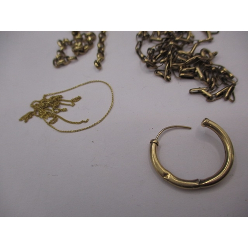 91 - A parcel of 9ct gold and yellow metal jewellery items, approx. parcel weight 15.5g, all in used cond... 