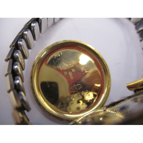 136 - A vintage 9ct gold cased watch with Rolex movement, approx. dial size 20mm, in current working order... 