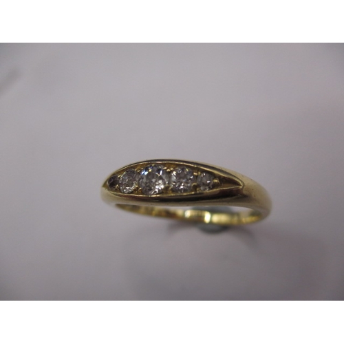 5 - A vintage 18ct yellow gold and diamond ring, approx. ring size ‘O+’ approx. weight 3.8g, in good pre... 