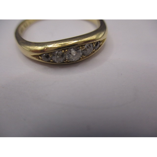 5 - A vintage 18ct yellow gold and diamond ring, approx. ring size ‘O+’ approx. weight 3.8g, in good pre... 