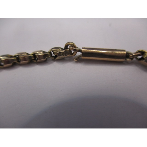 92 - A vintage 9ct gold necklace chain and cross pendant, approx. linear length of chain 42cm, approx. we... 