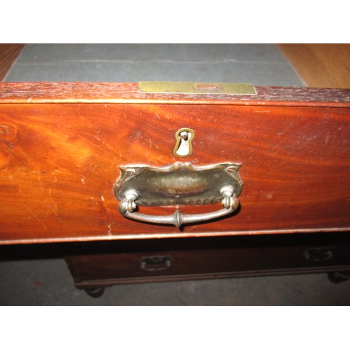 306 - An antique mahogany chest of 2 short over 3 long graduated drawers, approx. size w 103cm h 104cm d 5... 